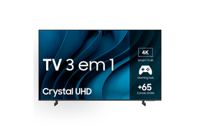 Smart TV Samsung 43"  Crystal UHD 4K 43CU8000 2023 Design AirSlim Painel Dynamic Crystal Color Tela